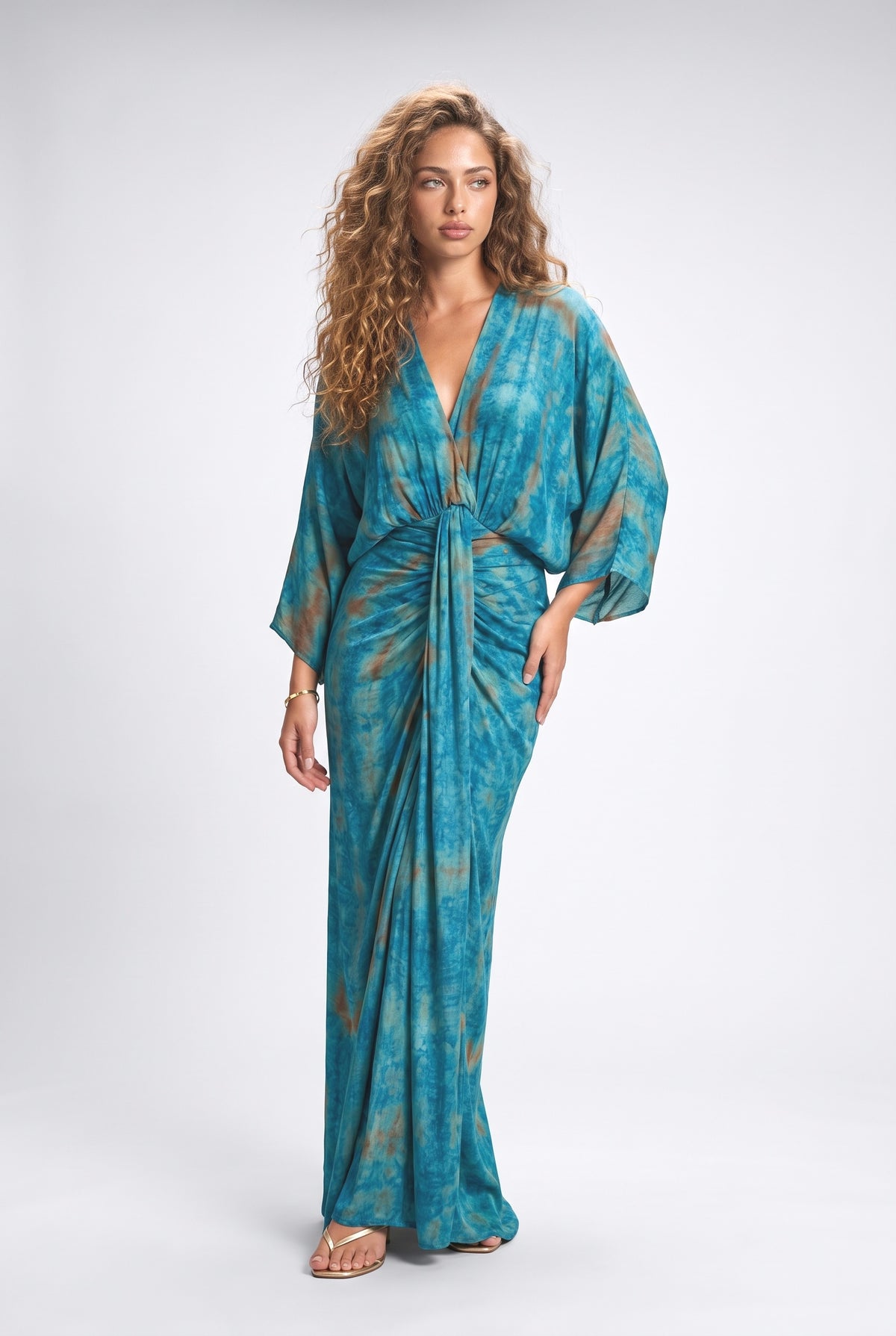 Illusion Printed Dress-3