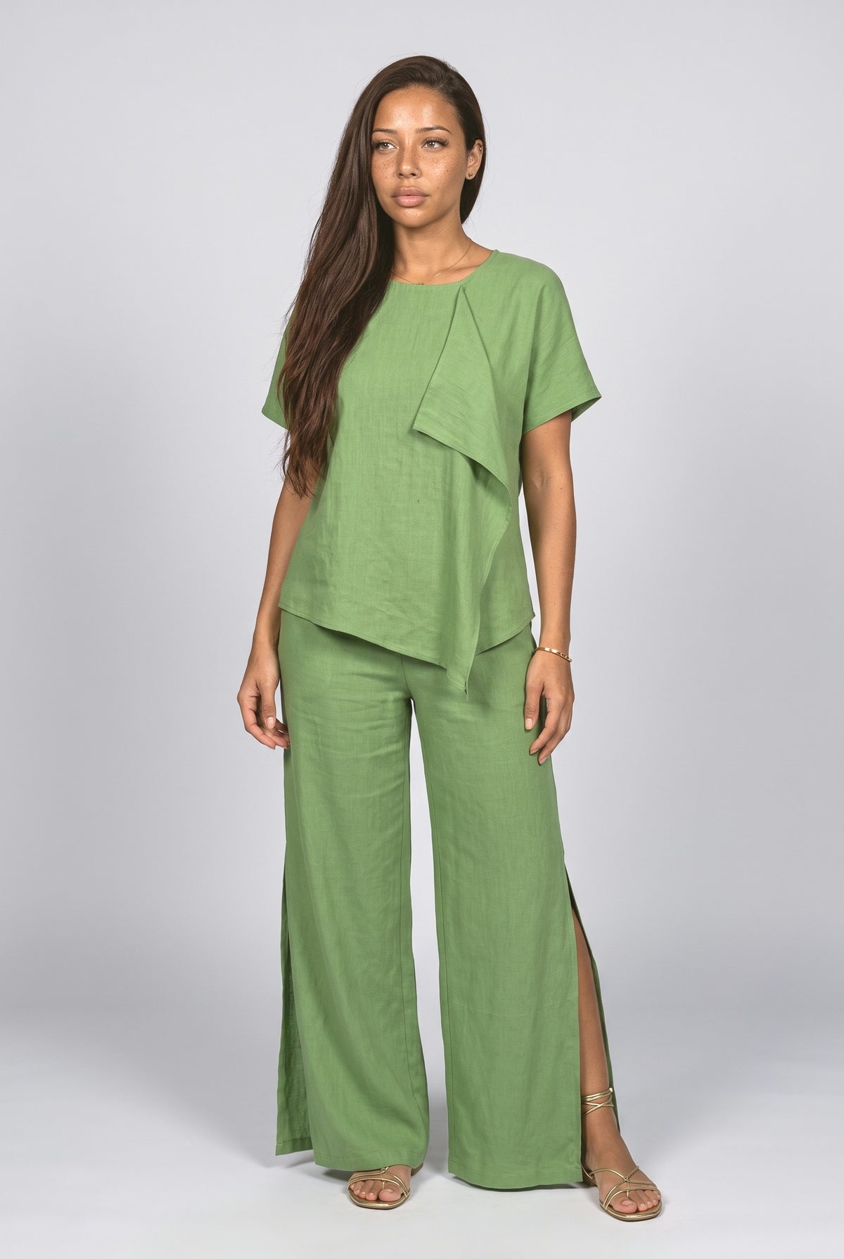 Asymmetric Two Piece Outfit
