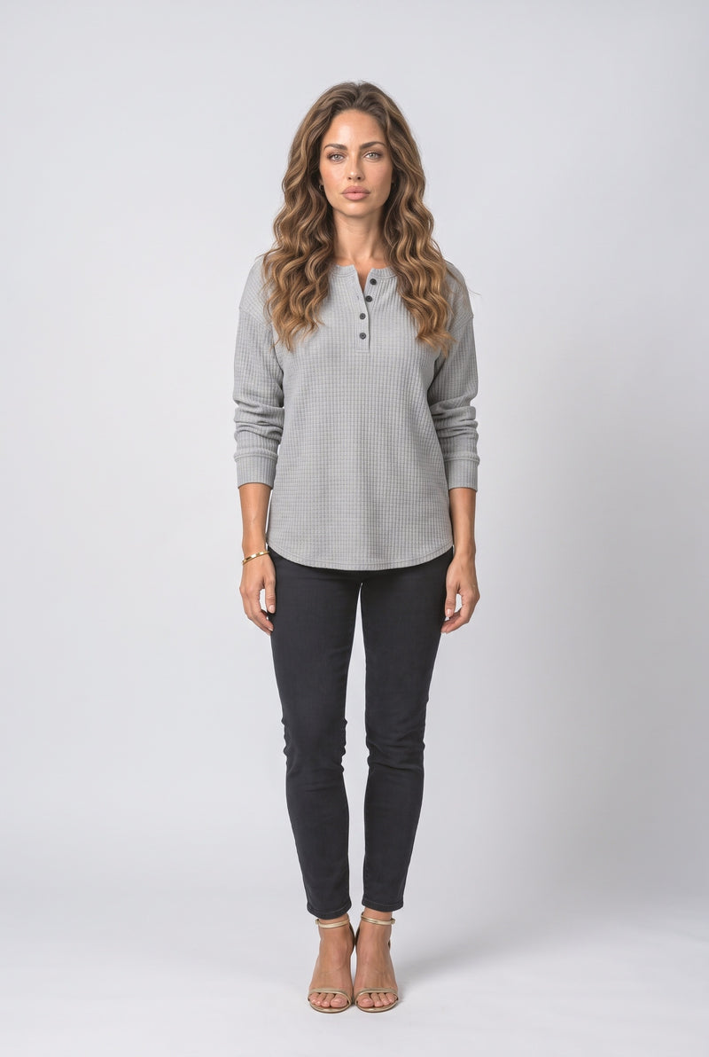Grey Knit Top