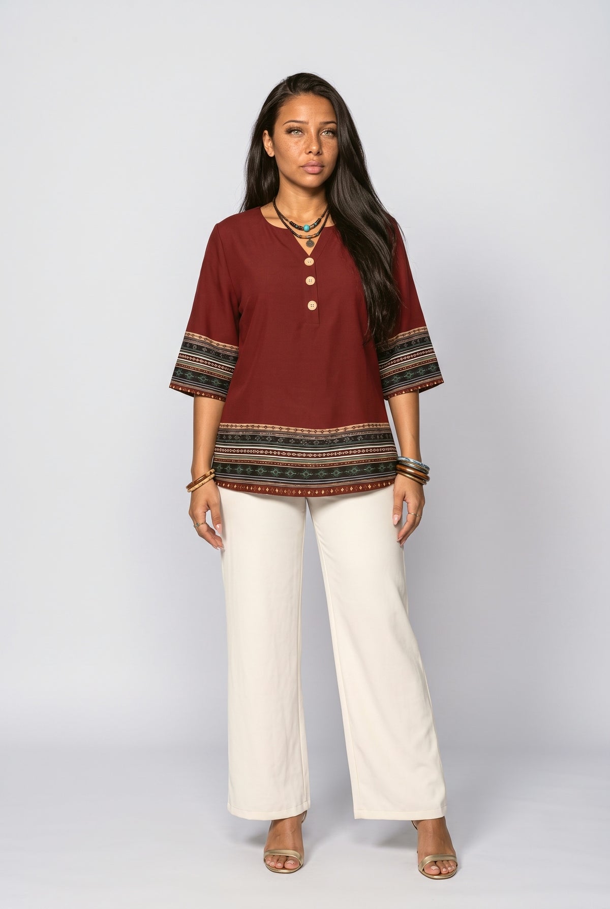 V-Neck Blouse