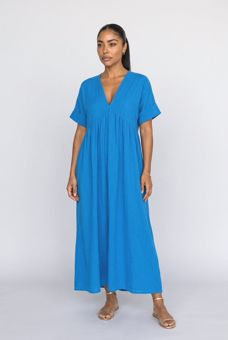 V-Neck Oversized Maxi Dress