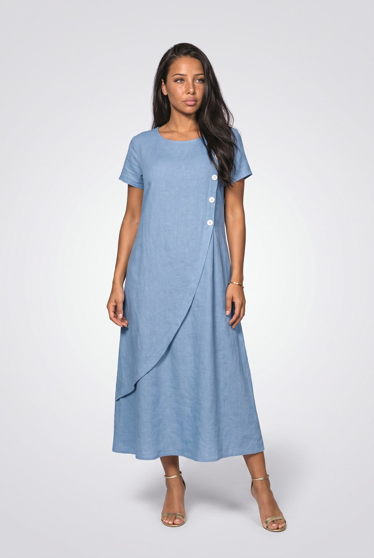 Asymmetric Midi Dress