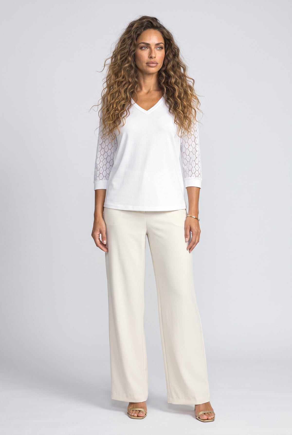 Lace V-Neck Blouse