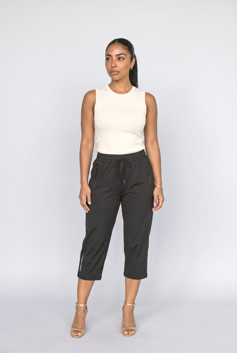 Black Gray Wide Leg Pants