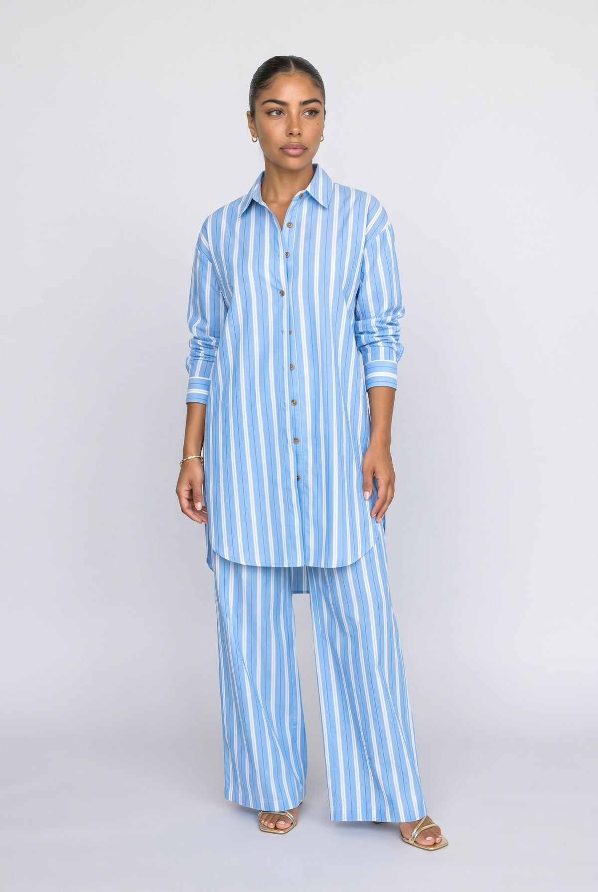 Striped Pants Set Women