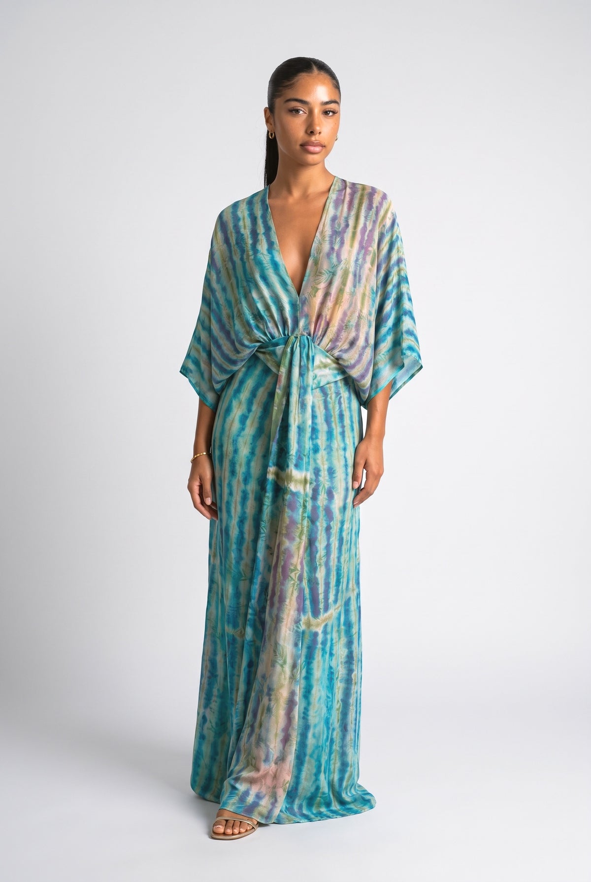 Illusion Printed Dress-2