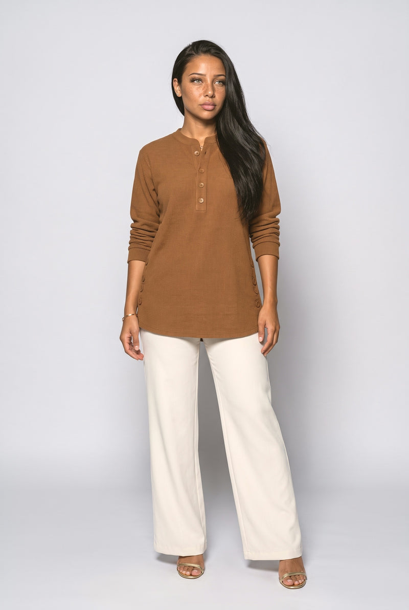 Rust Brown Blouse