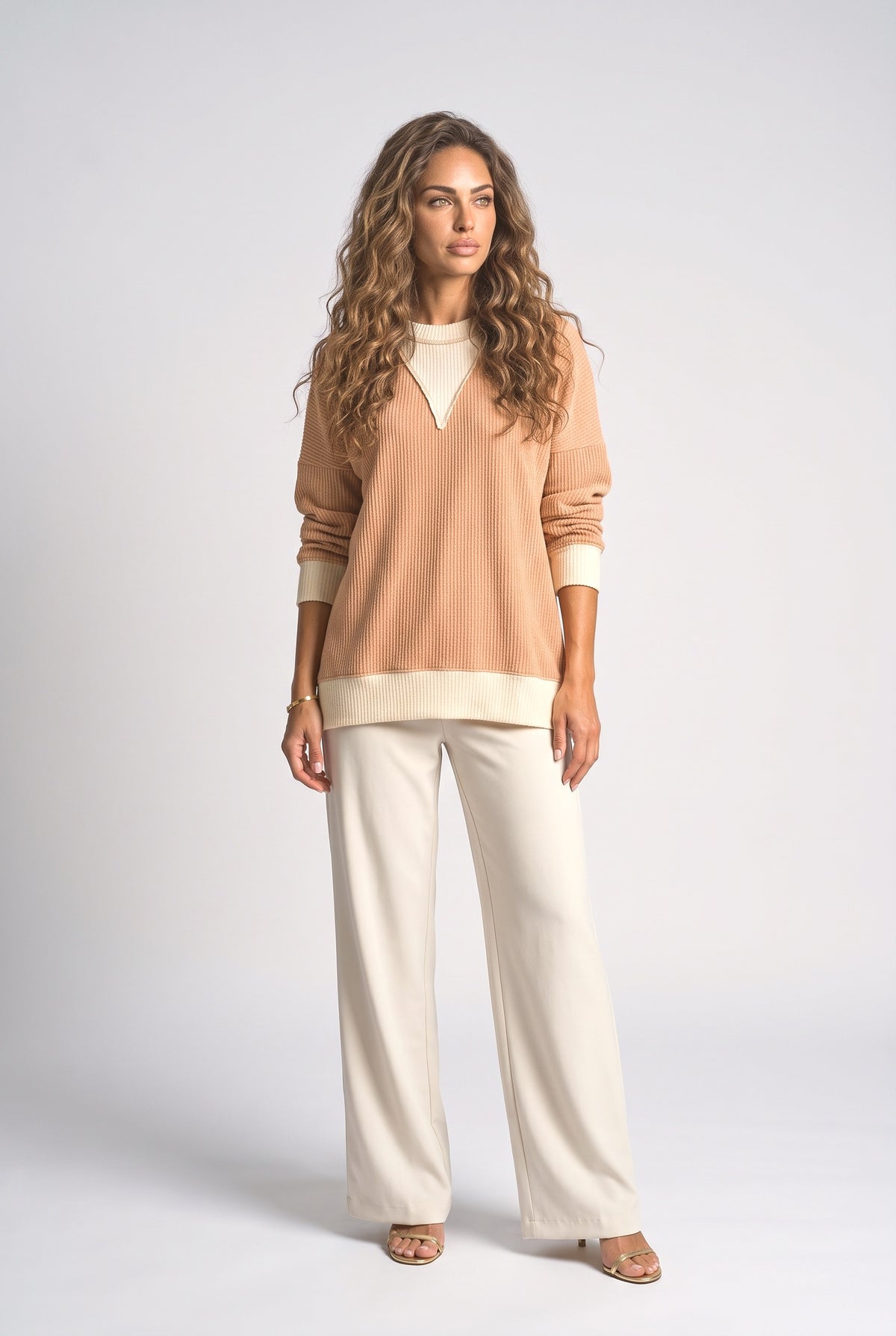 Colorblock Pullover Sweater