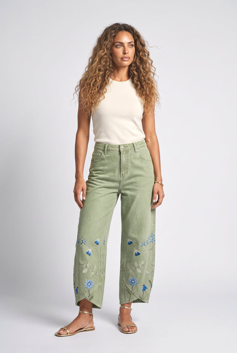 Sage Green Jeans