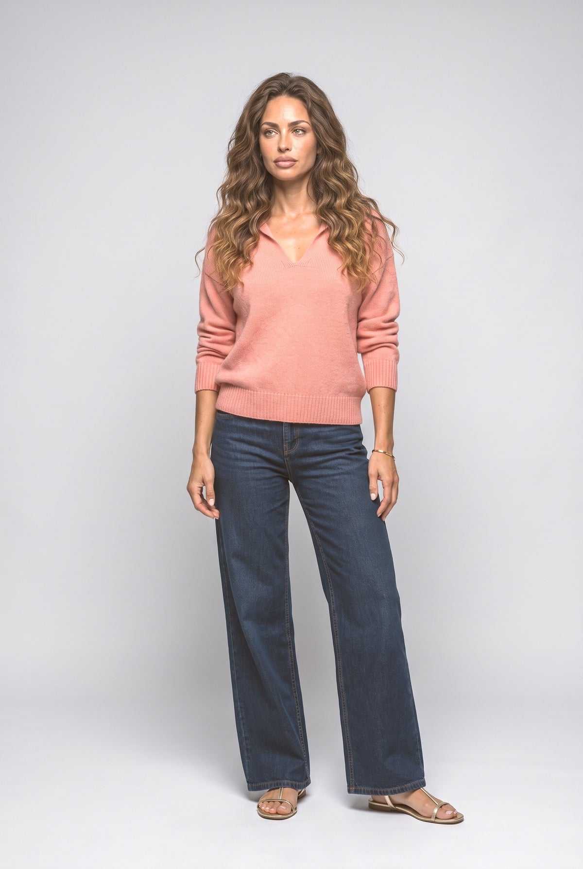 V-Neck Pullover Sweater