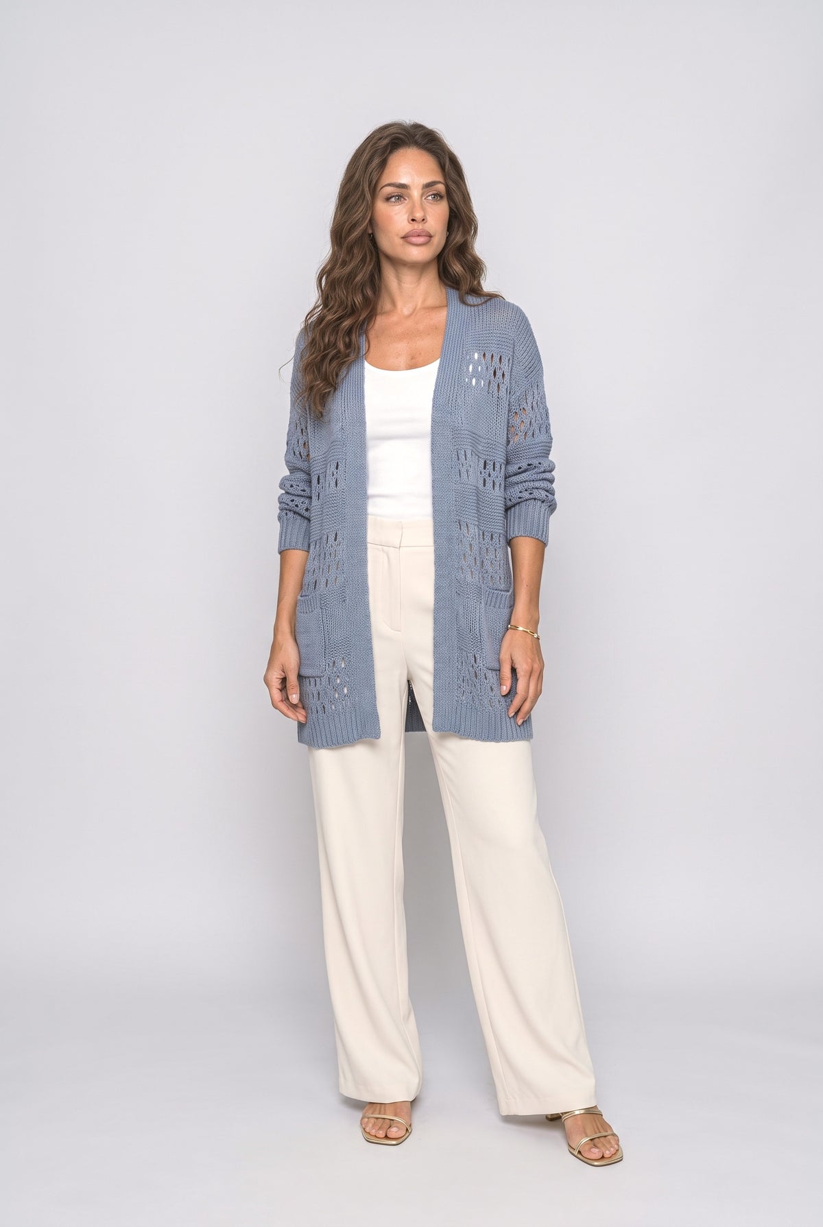 Batwing Sleeve Knit Cardigan