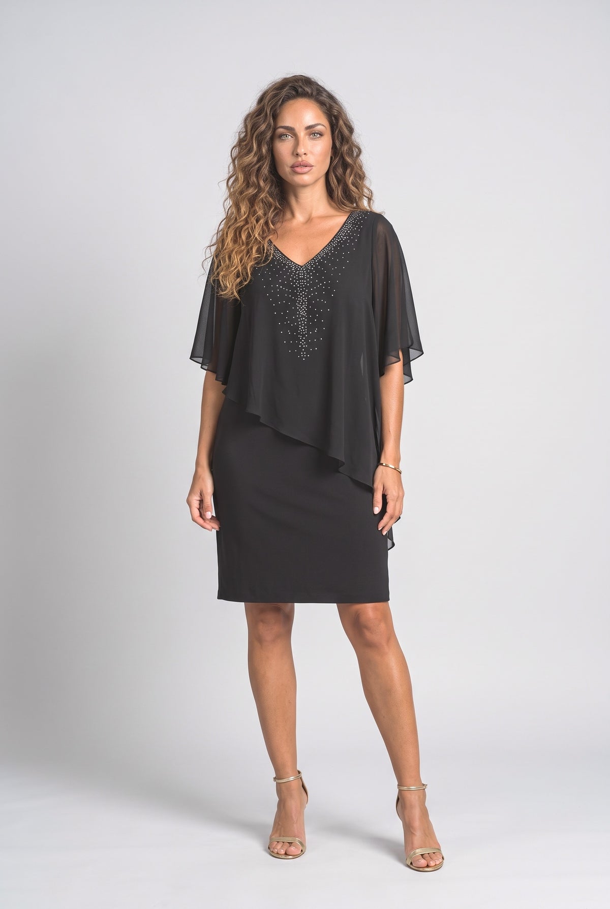 Cape Cocktail Dress