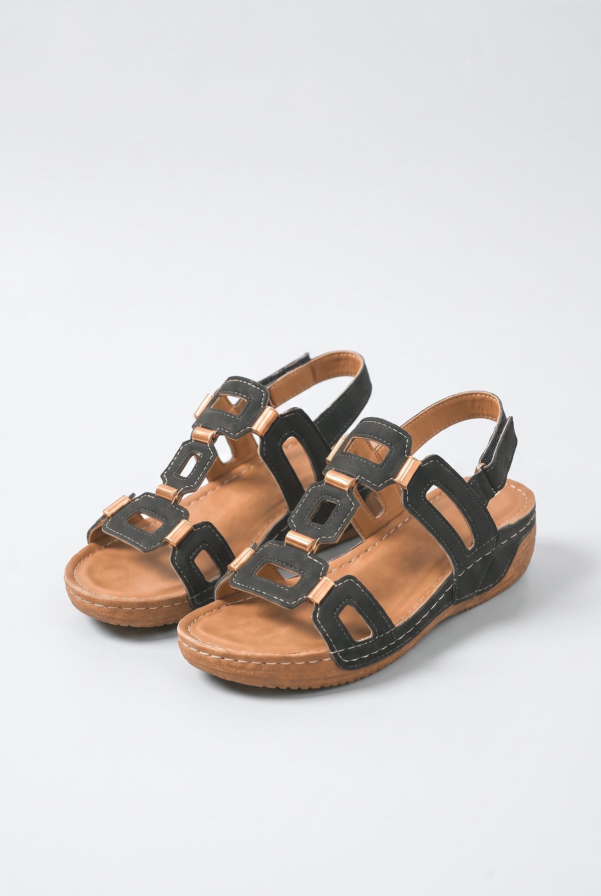 Cutout Platform Sandals