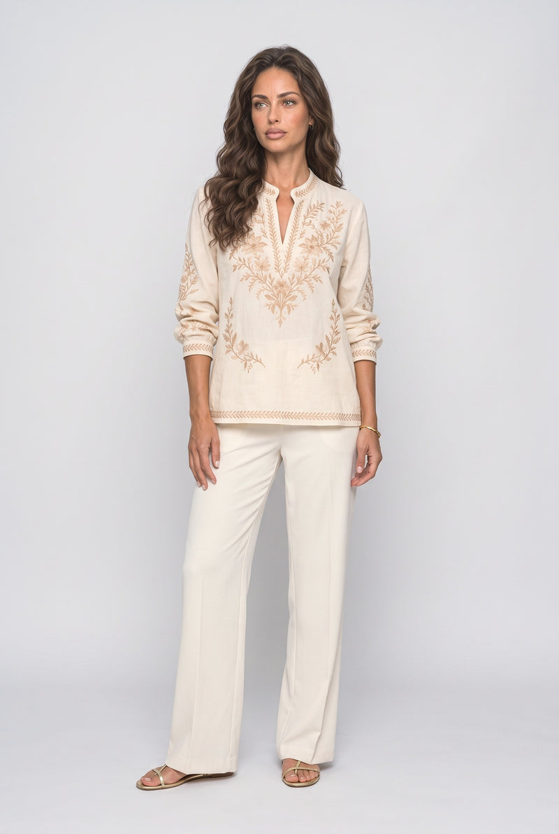 Beige Blouse