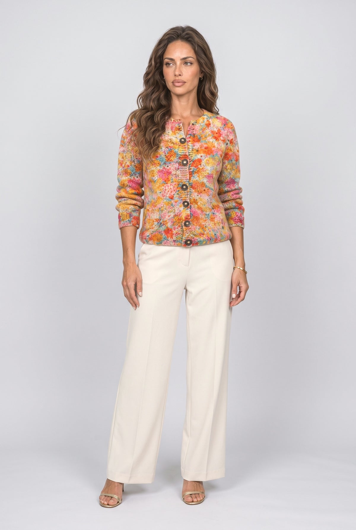 Floral Knit Cardigan