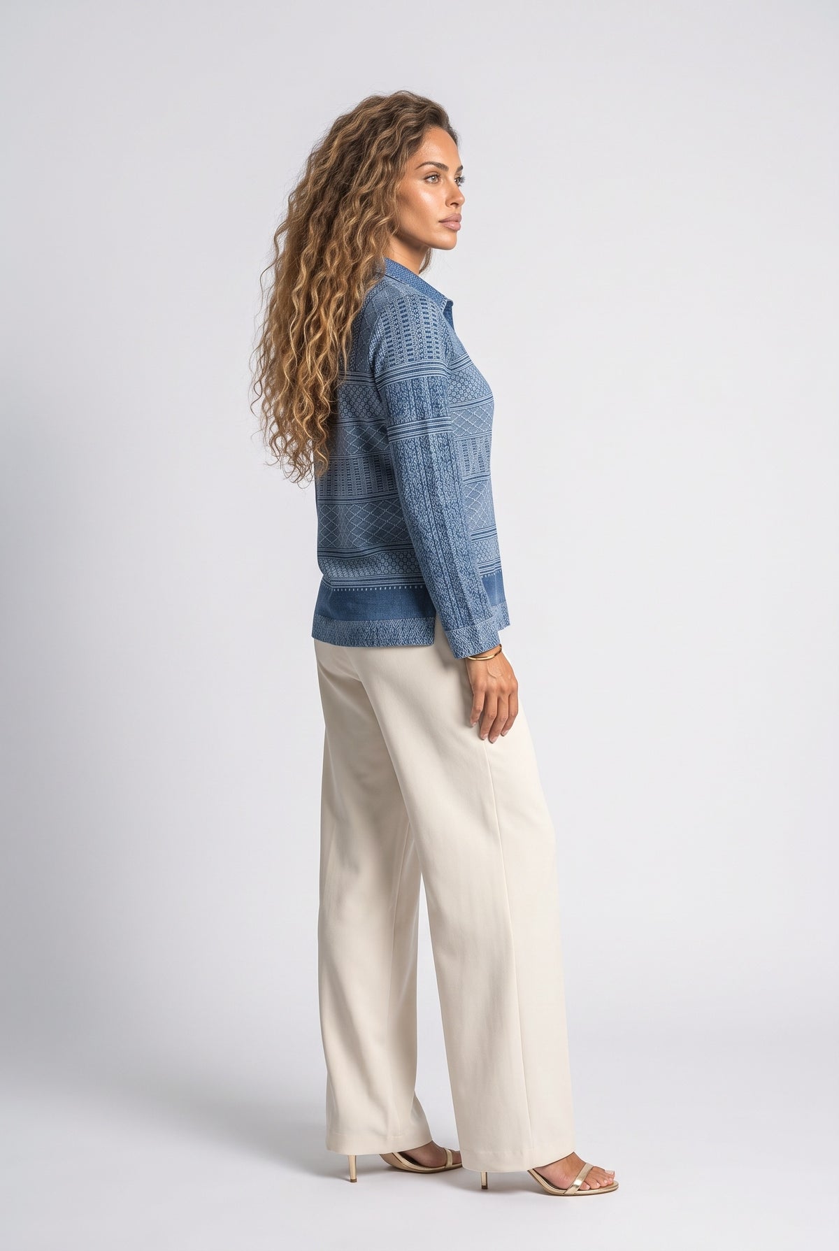 Knit Blouse, back view