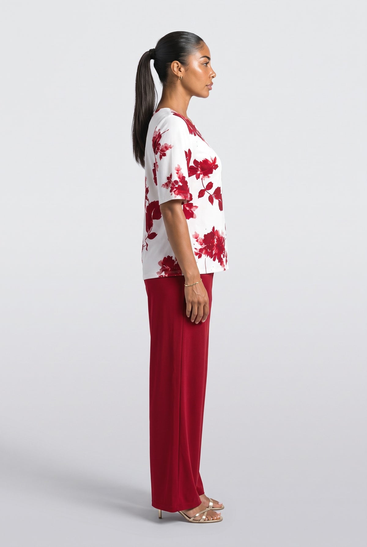 Floral Two Piece Outfit, back view