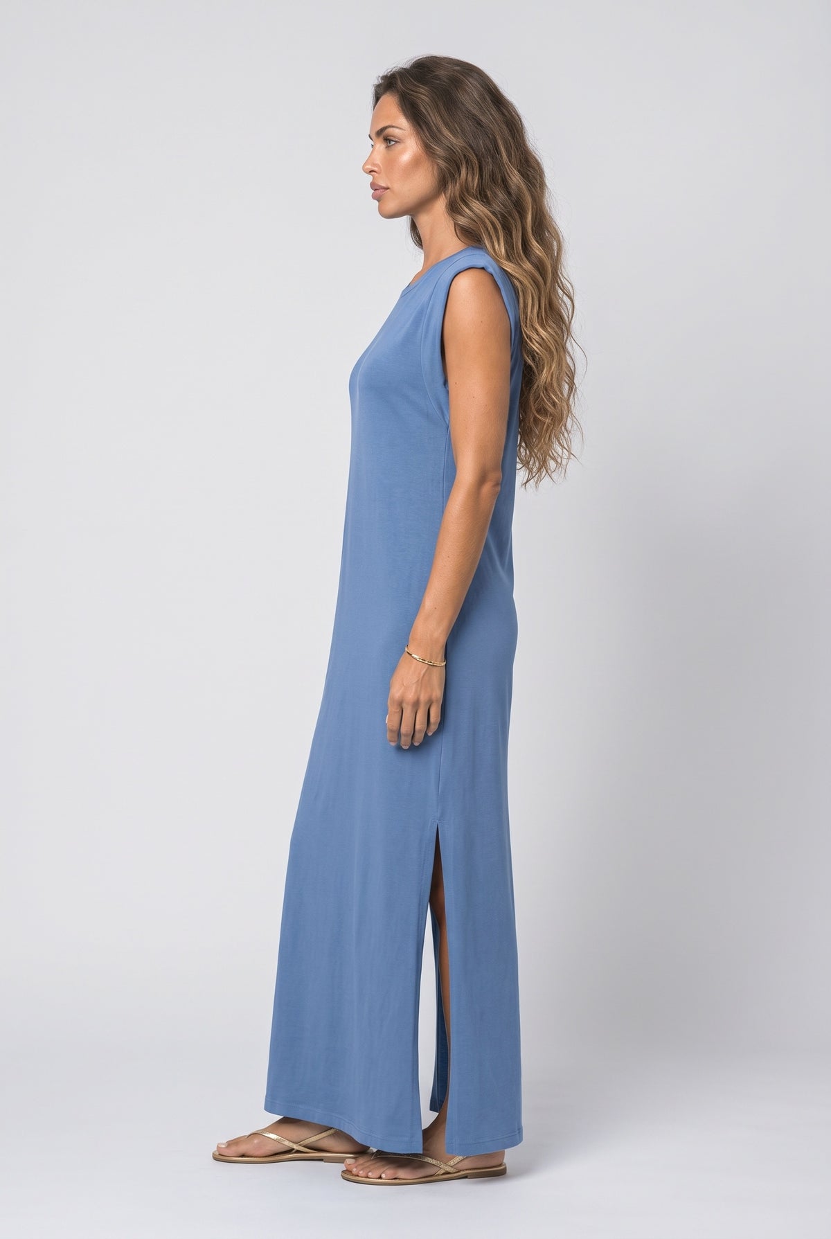 Slit Maxi Dress, back view