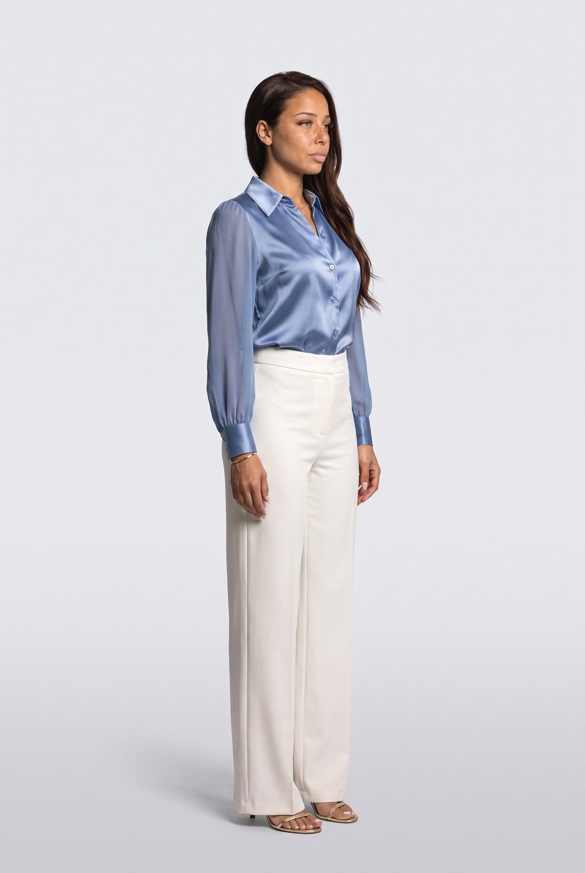 Satin Blouse, back view