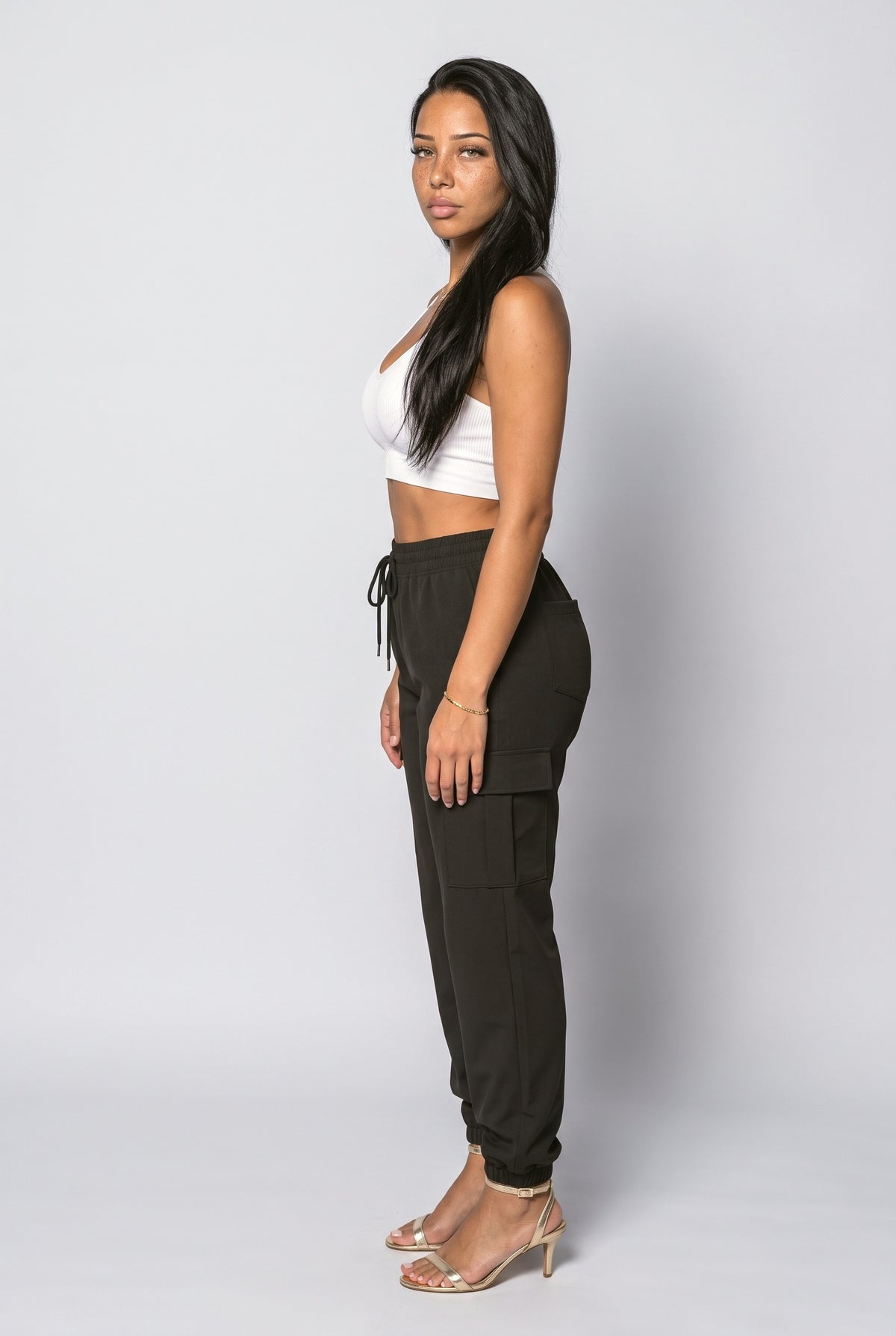 Wide Leg Pants, back view