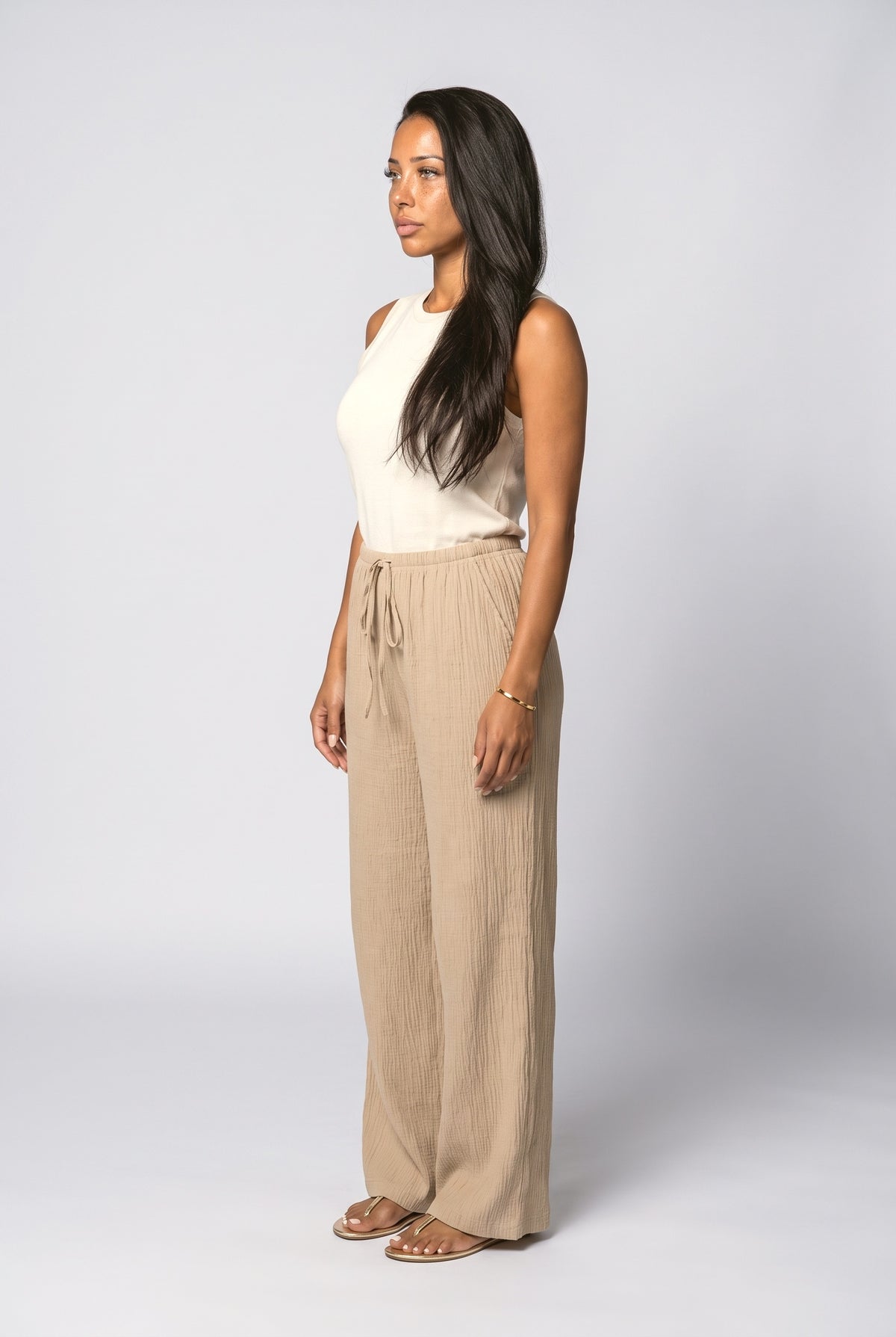Wide Leg Pants, back view