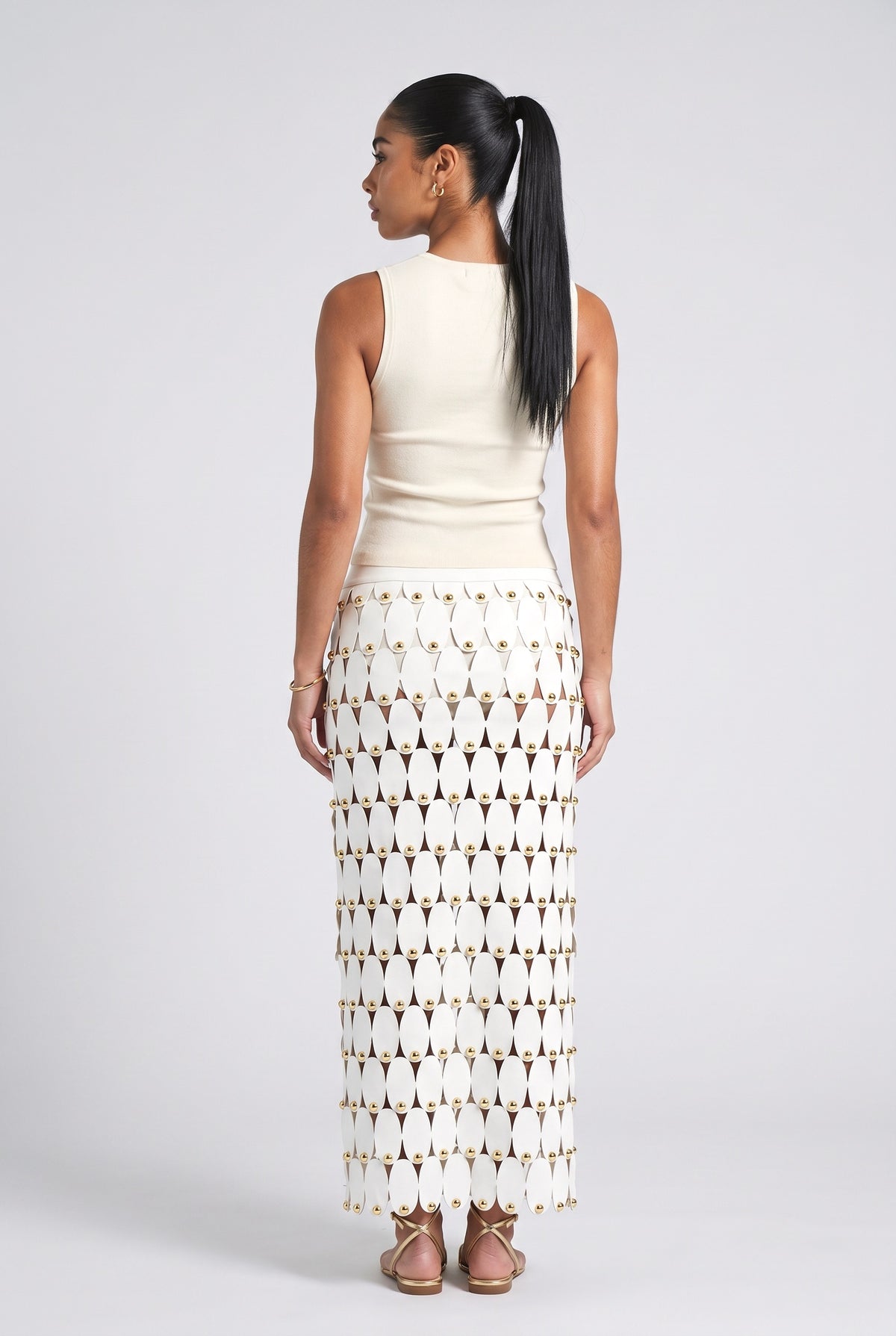Cutout Maxi Skirt, back view