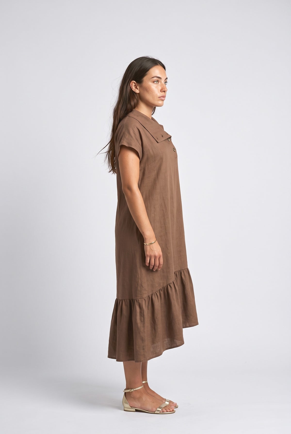 Ruffle Summer Dress, back view