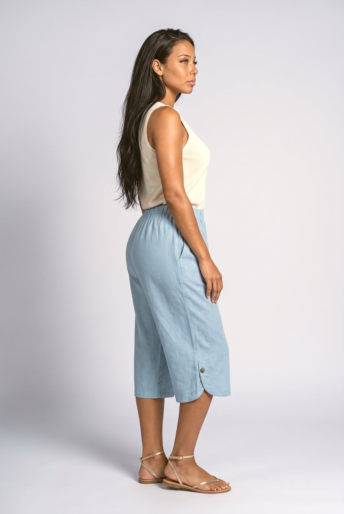 Wide Leg Pants, back view