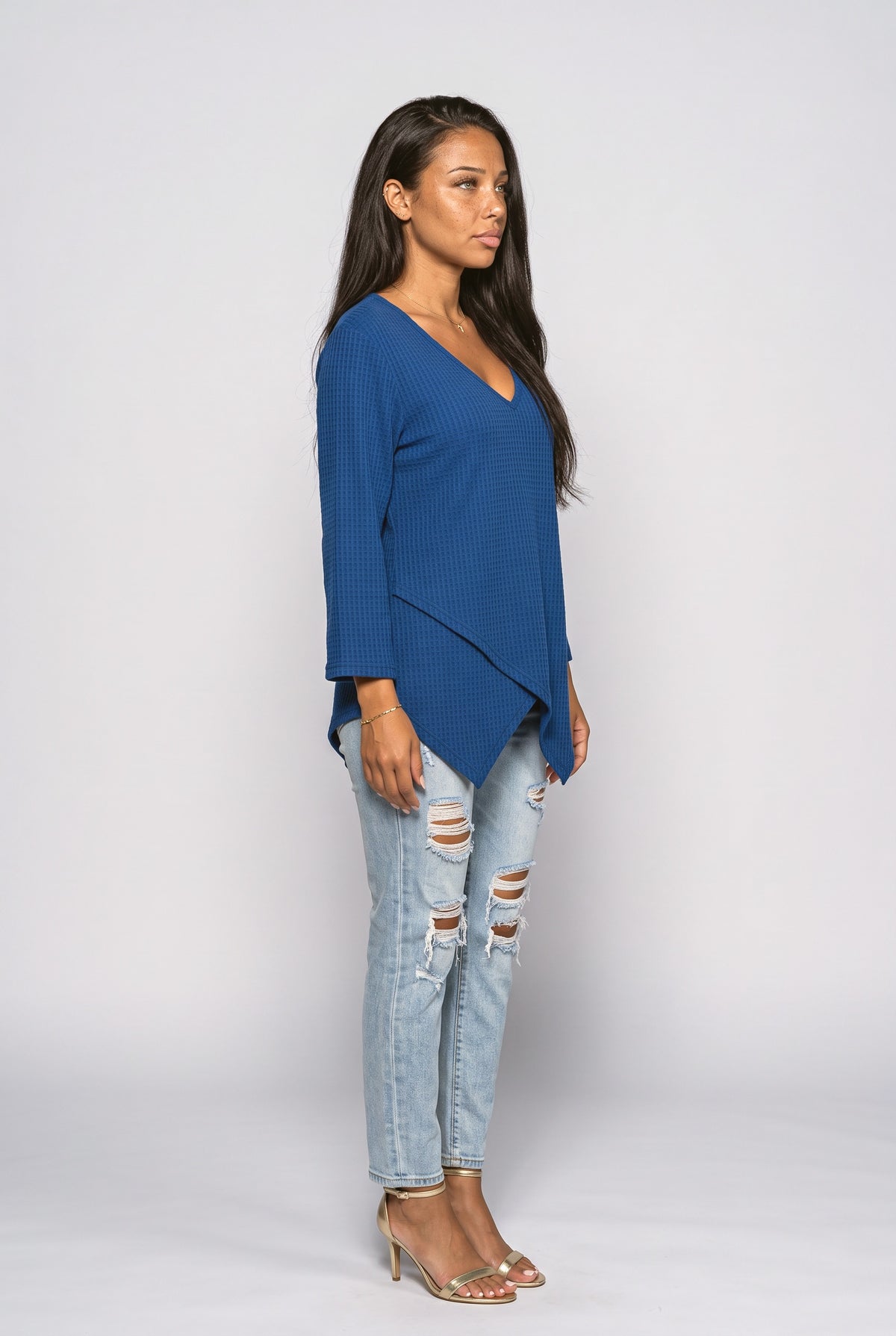 Asymmetric Knit Top, back view