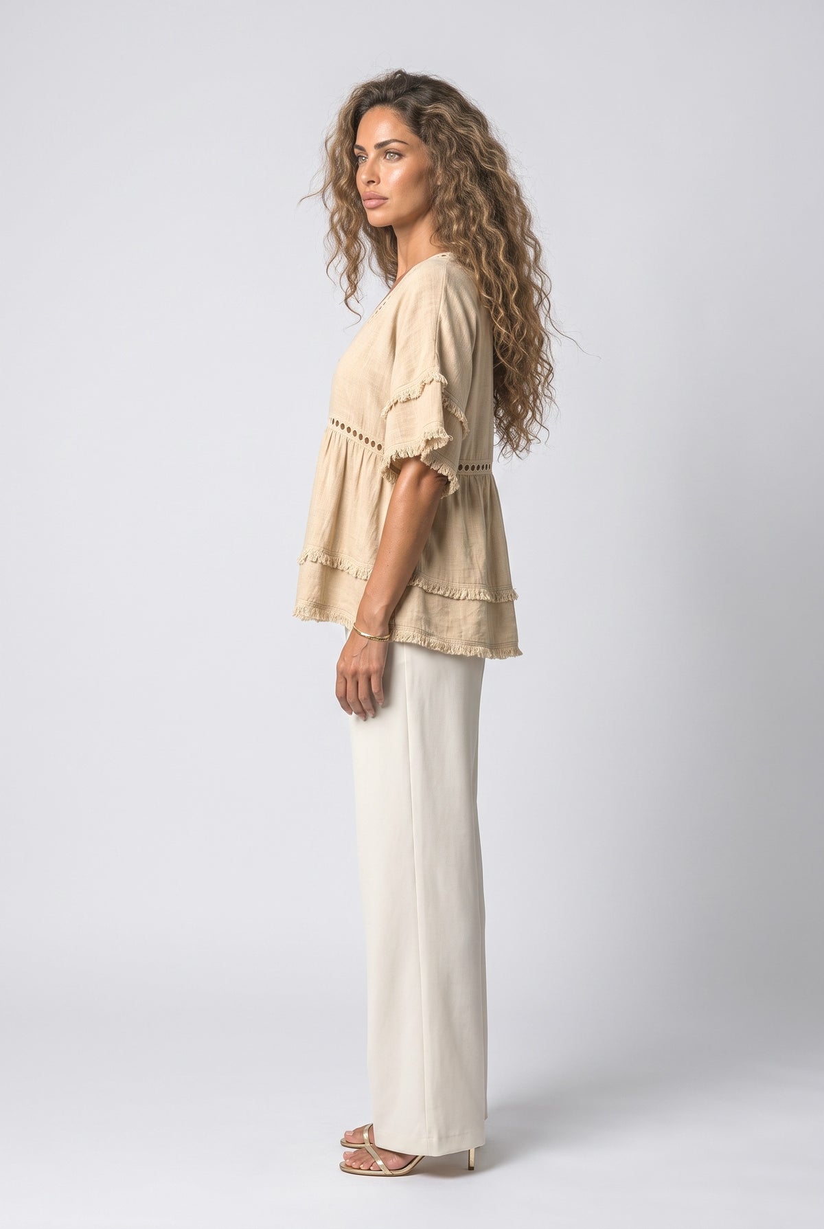 Fringe Blouse, back view