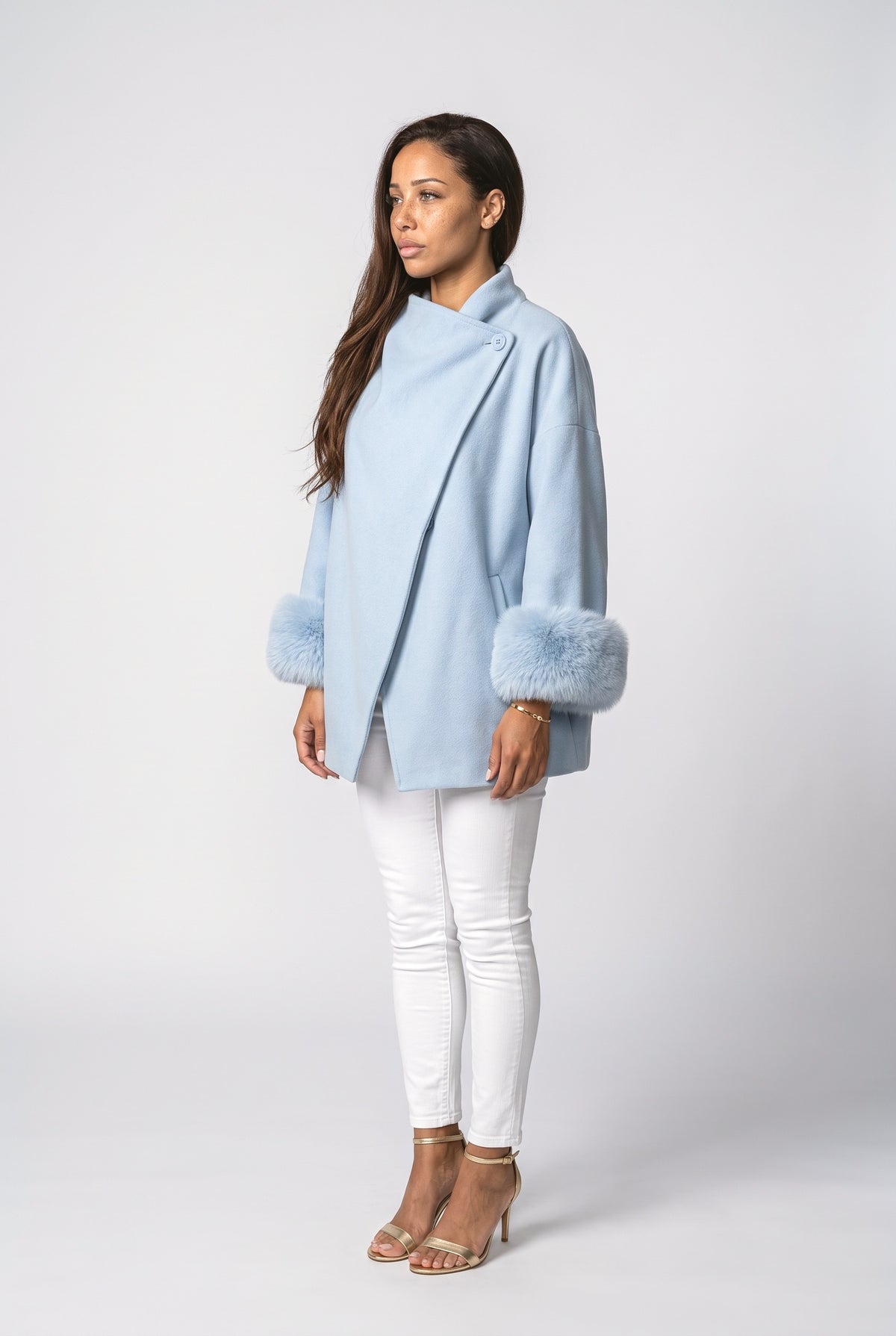 Wrap Winter Coat, back view