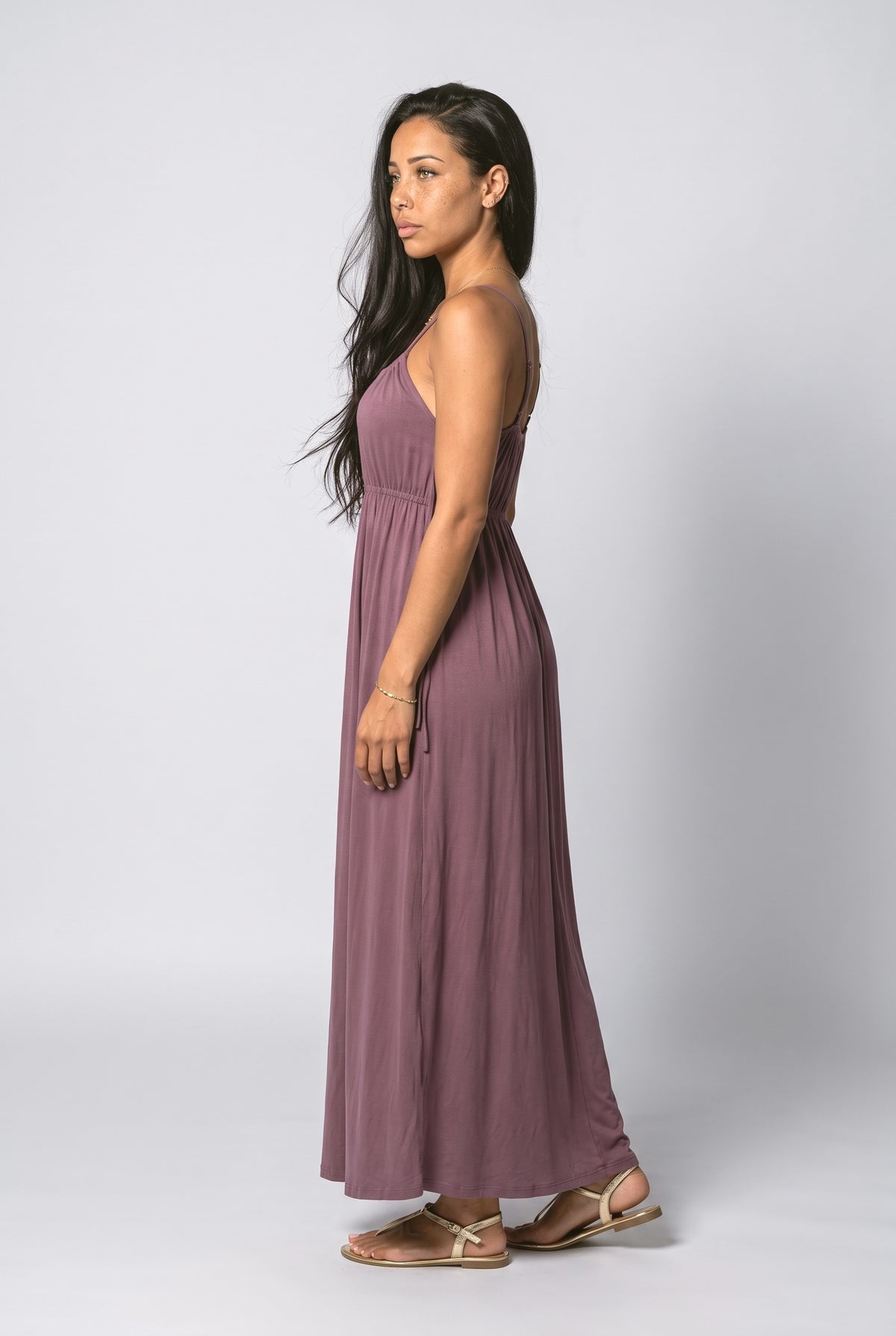 Flowy Maxi Dress, back view