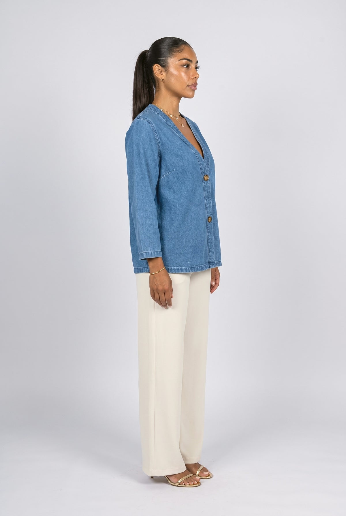 Knit Cardigan, back view