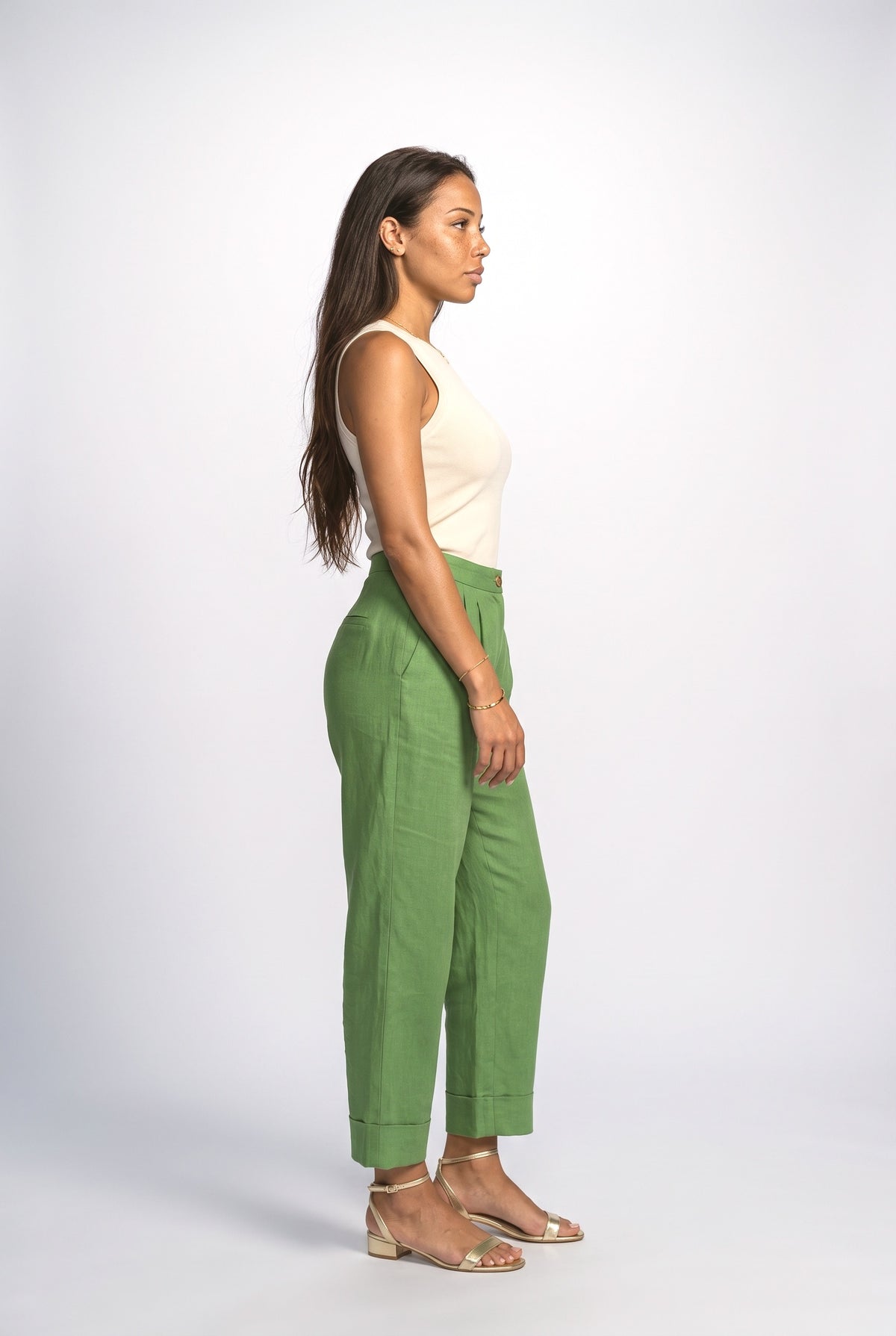 Wide Leg Pants, back view