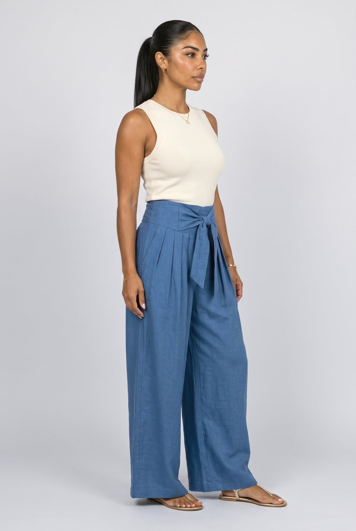 Wide Leg Pants, back view