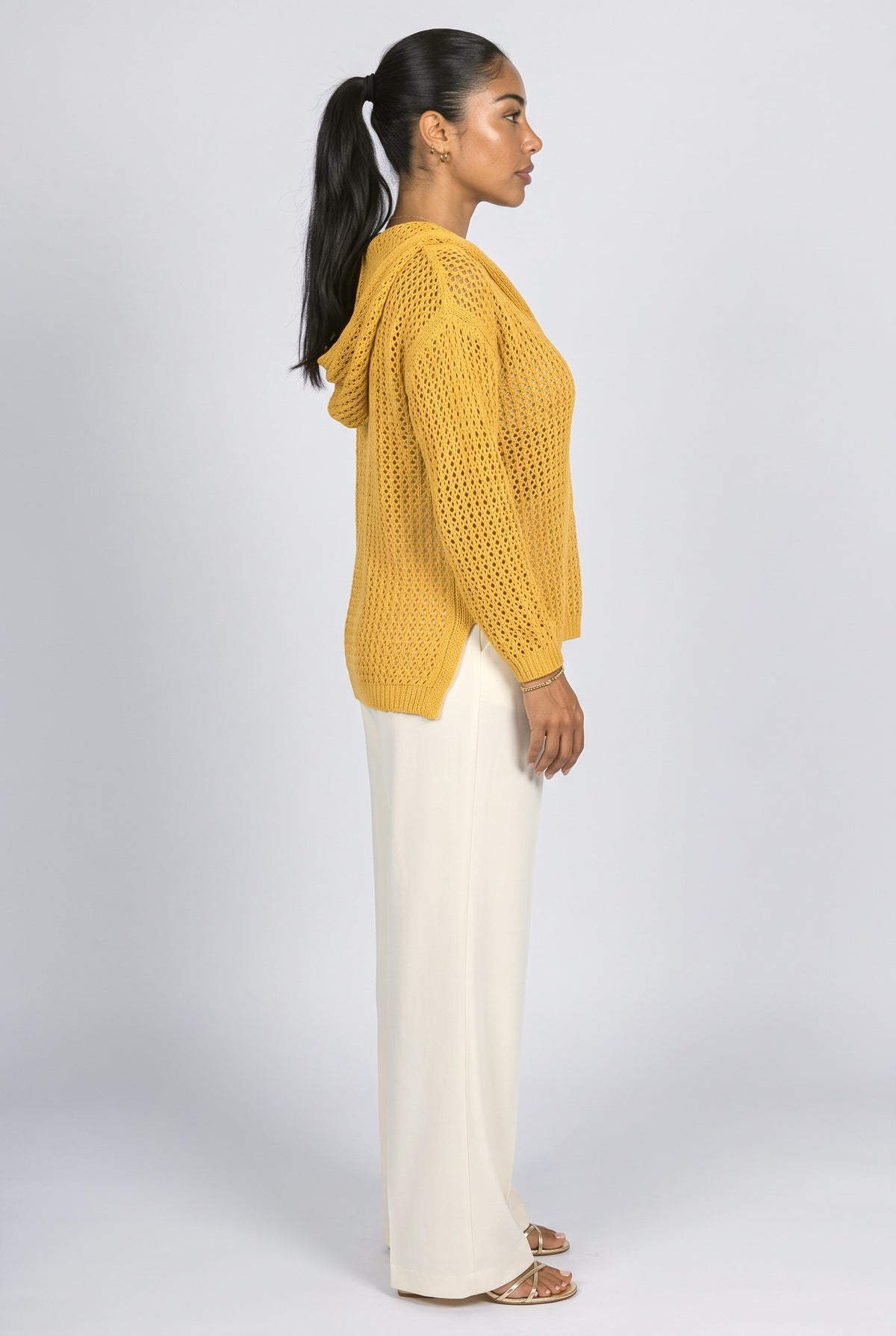 Knit Pullover Sweater, back view
