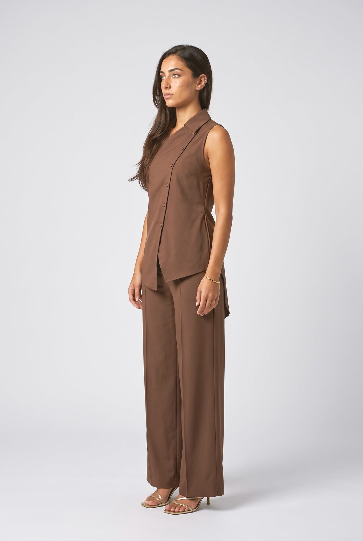 Asymmetric Two Piece Outfit, back view