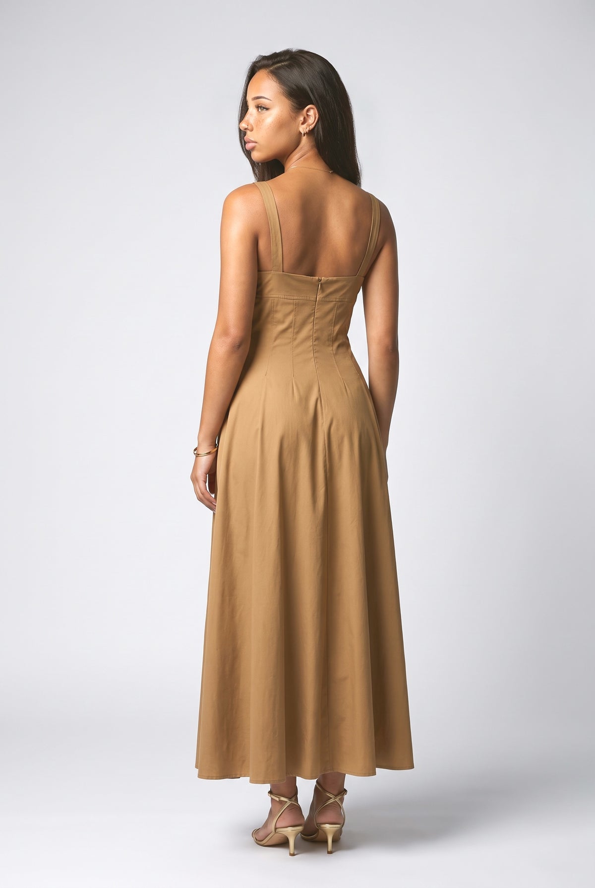 Slim Sling Maxi Dress, back view