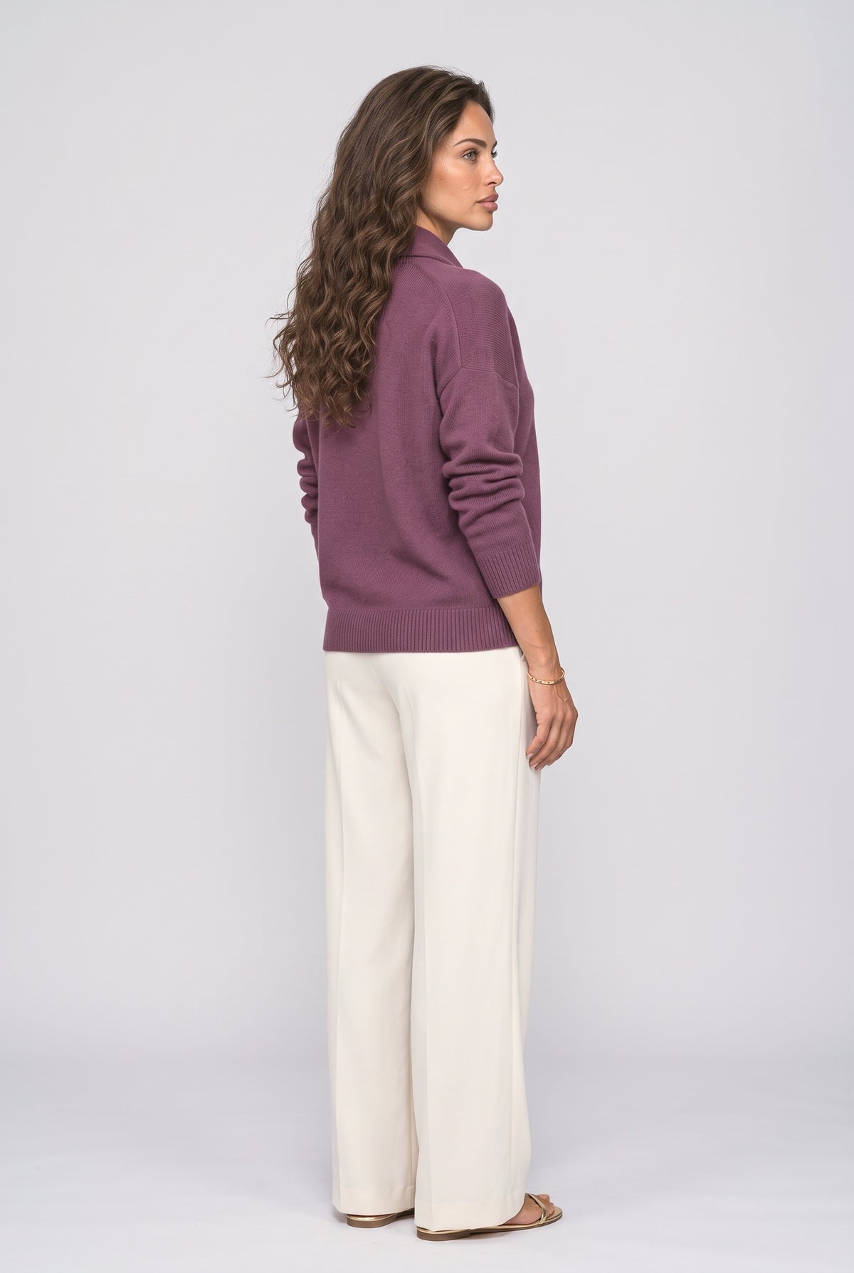 Knit Pullover Sweater, back view