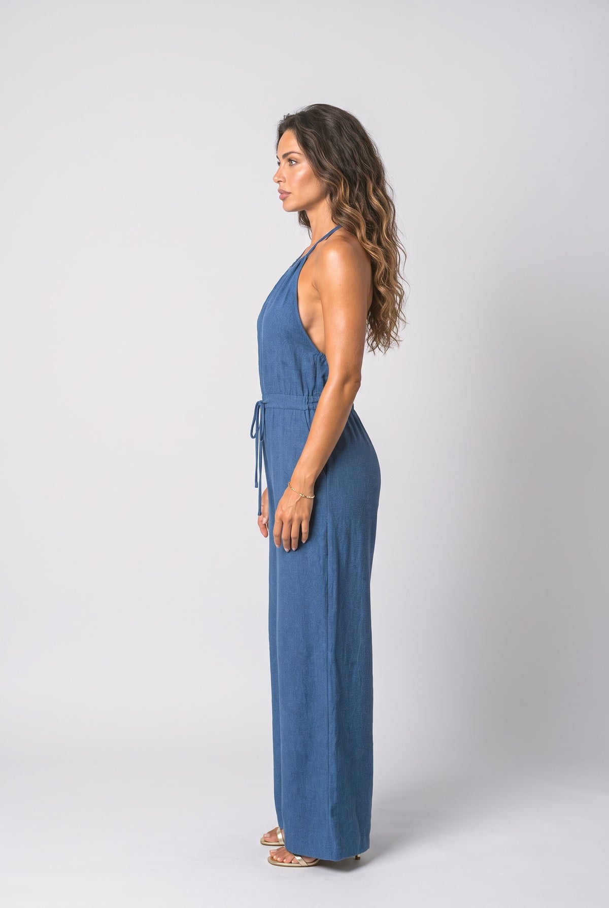 Halter Neck Jumpsuit, back view