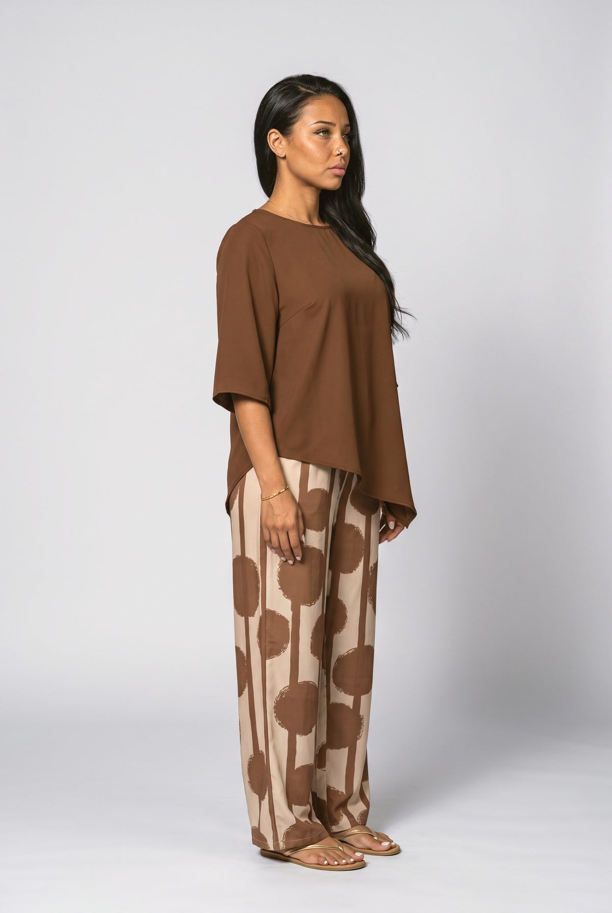 Asymmetric Two Piece Outfit, back view