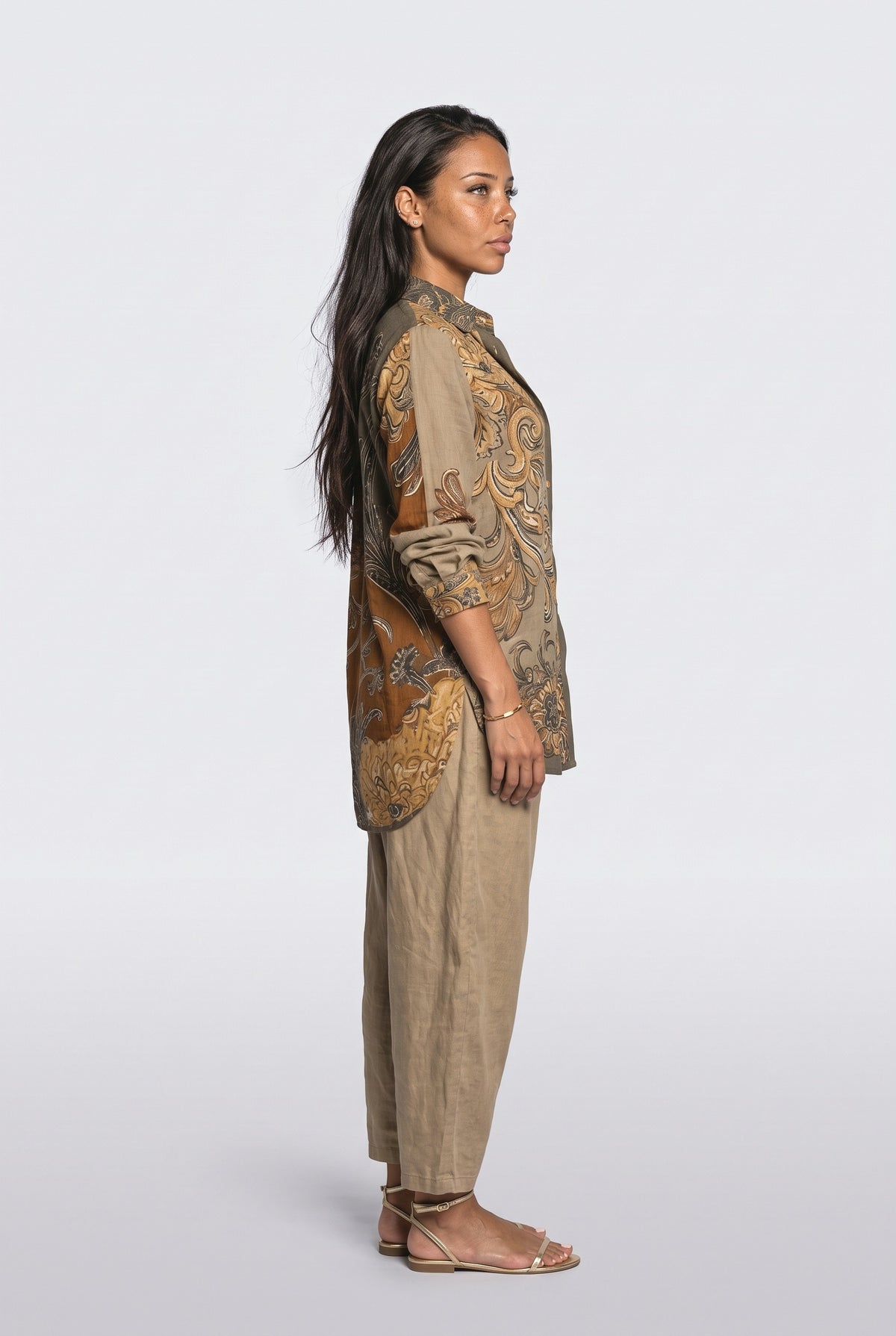 Print Two Piece Outfit, back view