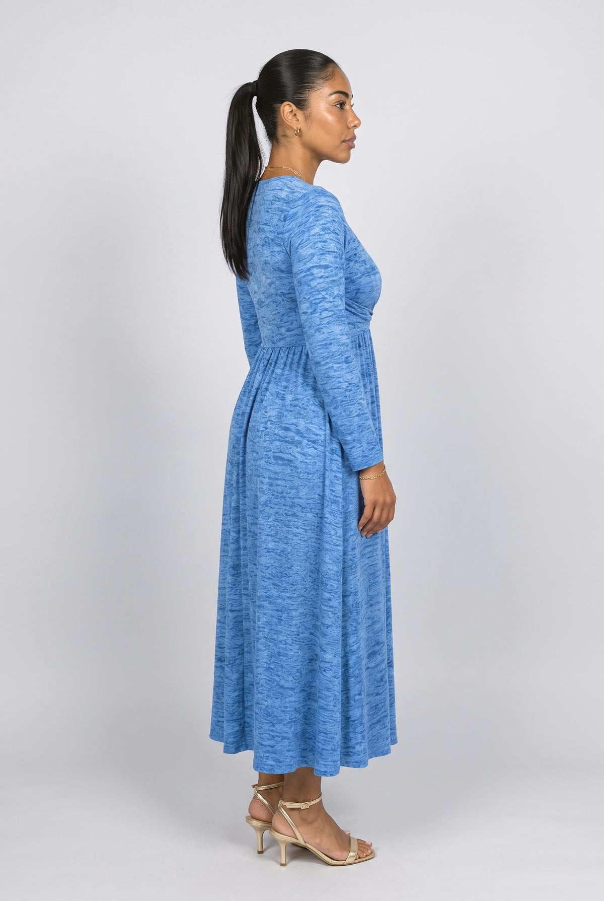 Wrap Midi Dress, back view