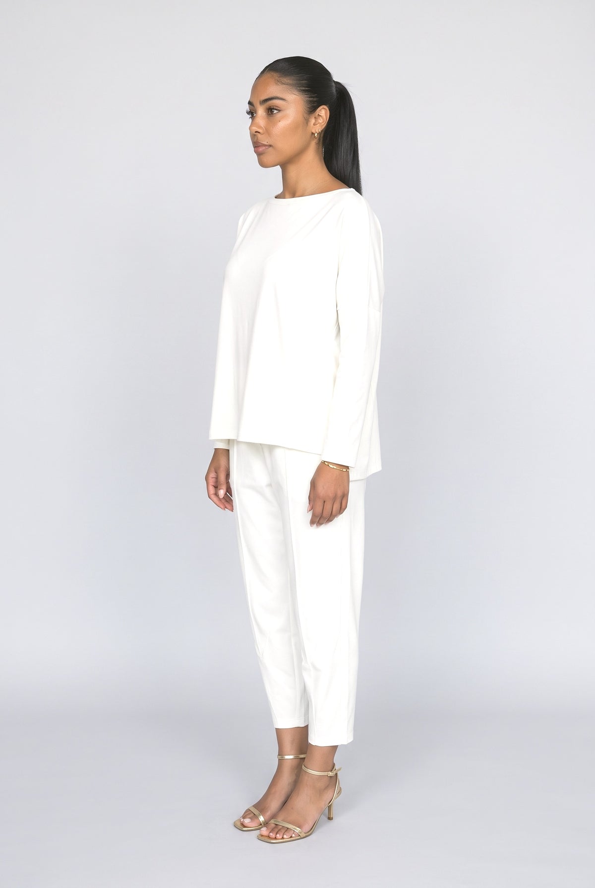 Pleated Two Piece Outfit, back view