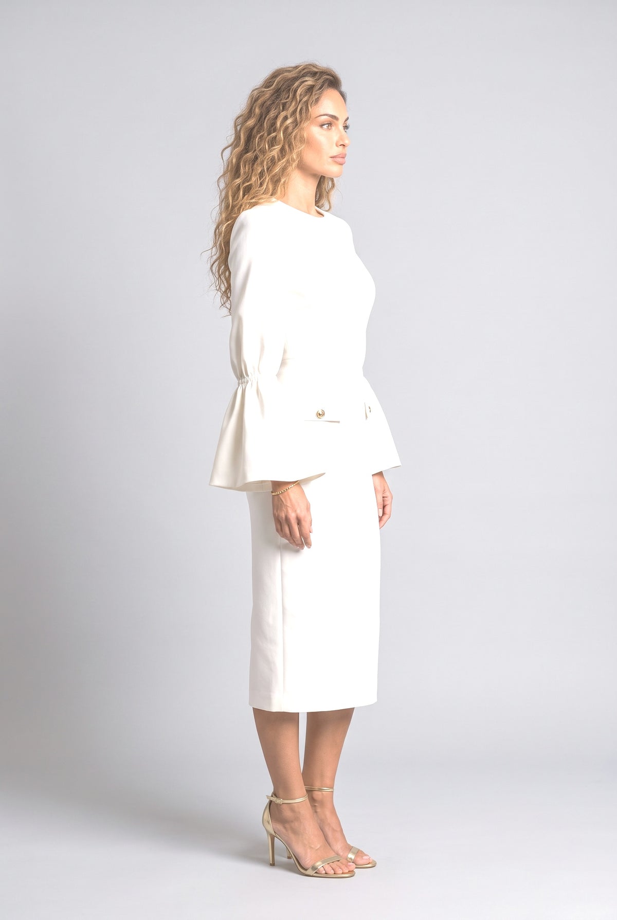 Bodycon Midi Dress, back view