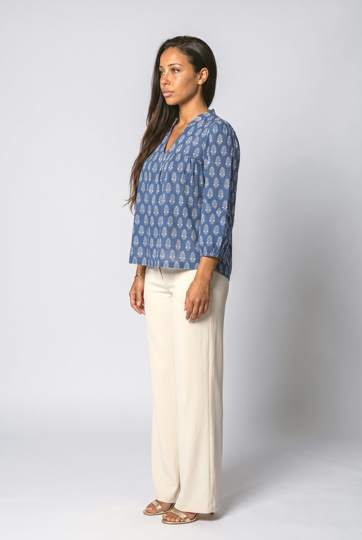 V-Neck Blouse, back view