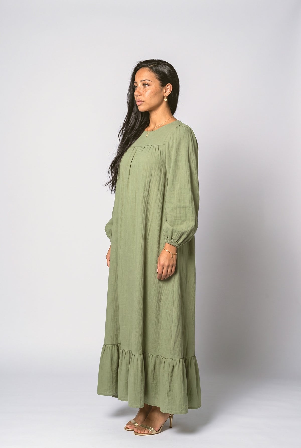 Oversized Maxi Dress, back view