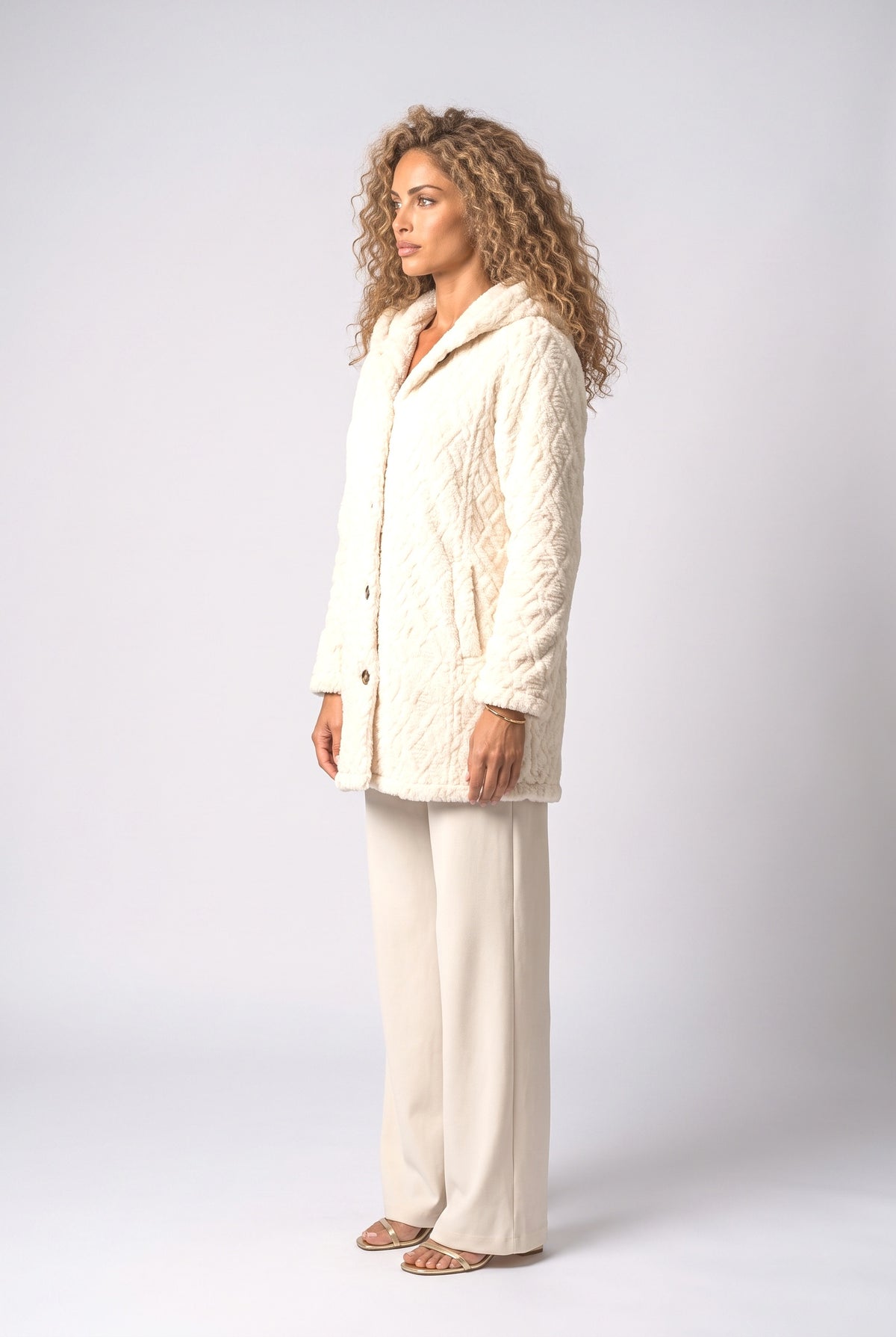 Knit Fleece Jacket, back view