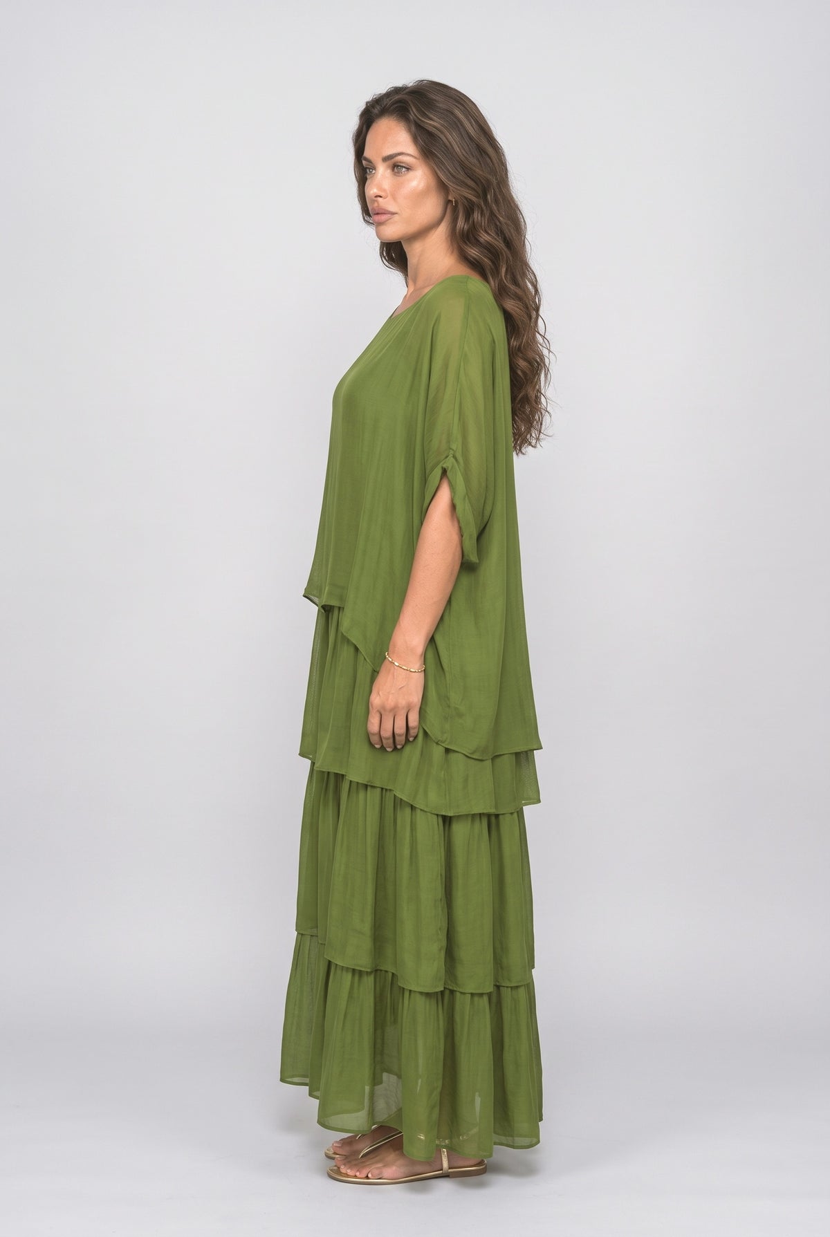 Tiered Cocktail Dress, back view