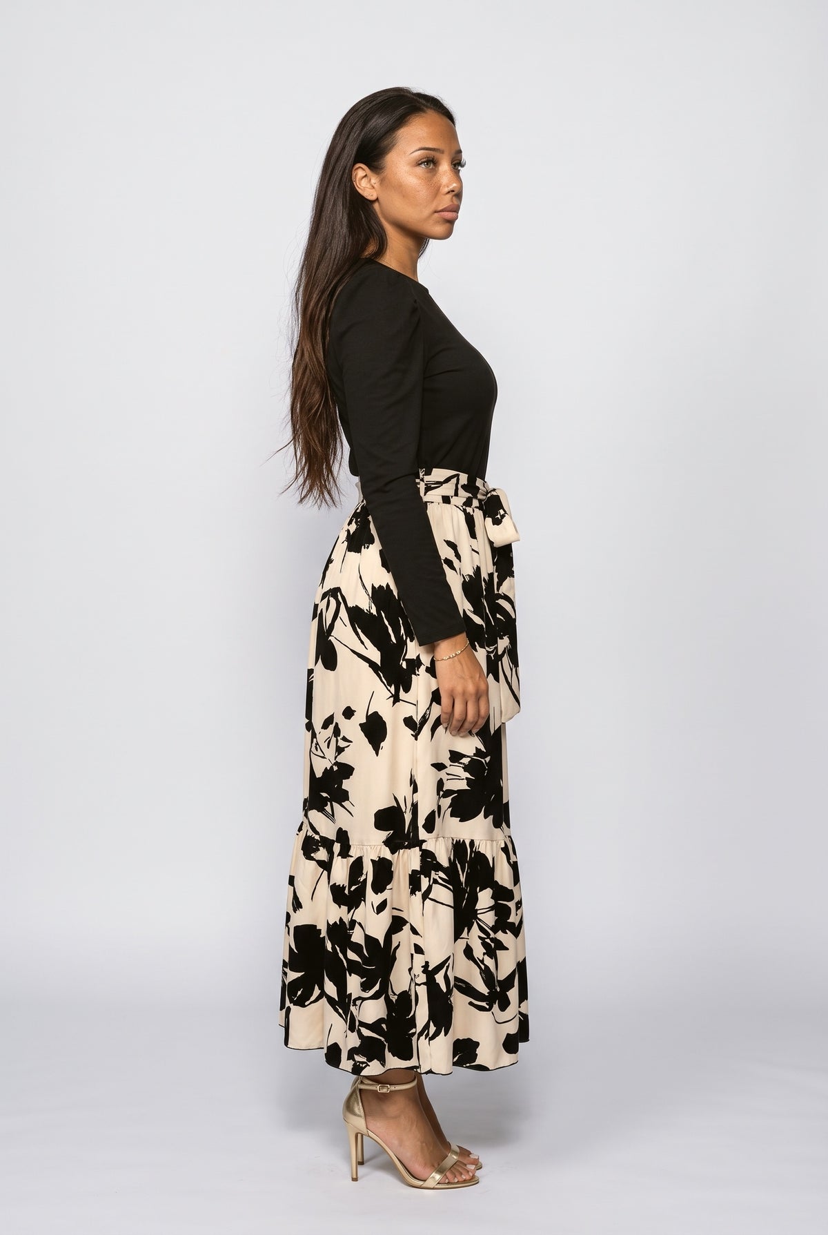 Floral Maxi Dress, back view